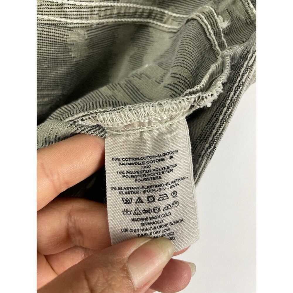 Free People Green Black Overdye Jacquard High Rise Skinny Jeans Size 29 - Picture 6 of 6